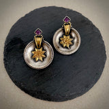 Opulent Gold Round Cup Studs