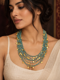 Auric Multistrand Peepal Patti Necklace