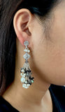 Pristine Pearl Labradorite  Earring