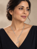 Stonned Moonstone Tridrop Necklace