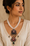 Multicolor Sheesha Crystal Neckpiece