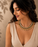 Auric TwoTone Paisley Necklace