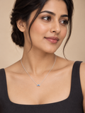 Stonned Turquoise Crescent Necklace