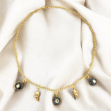 Auric Statement Lapiz Drop Necklace