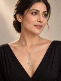 Stonned Citrine Tridrop Necklace