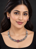Stonned Kemp Paisley Necklace With Earrings