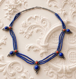 Stonned Lapiz Coral Necklace