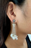 Pristine Multi Hanging Pearl Earring