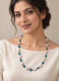 Stonned Apatite Pearl Necklace