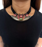 Opulent Crescent Pendant Necklace