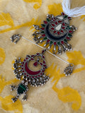 Multicolor Sheesha Crystal Neckpiece