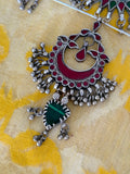 Multicolor Sheesha Crystal Neckpiece