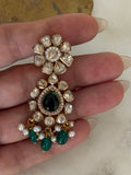 Opulent Gold Moissanite Emerald Drops