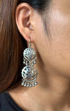 Tribal Antique Peacock Jali Earrings