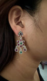Stoned Multicolor Drop Earrings