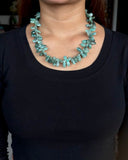 Stonned Emerald Drop Necklace