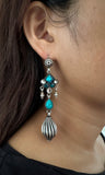 Sheesha Earring Blue Long Drops