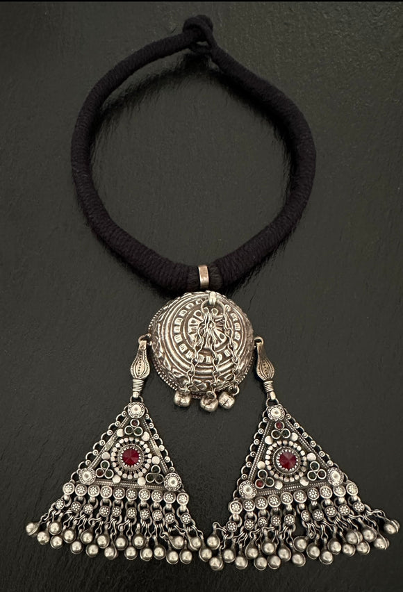 Tribal Antique Ghungroo Drop Necklace