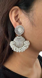 Pristine Ethnic Pearl Earrings