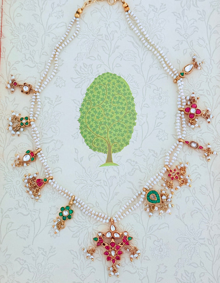 Auric Kundan Pearl Long Necklace