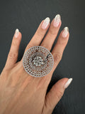 Round carved Big Ring