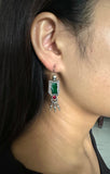 Sheesha Earring Green Small Drops.