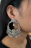 Tribal Floral Chand Bali Earring