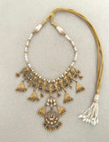 Auric Gold Kundan Pearl Neckpiece