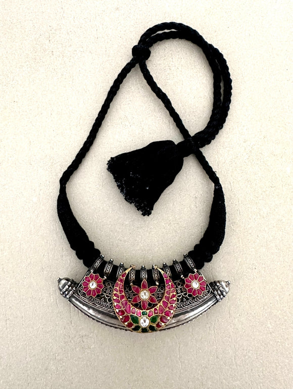 Opulent Crescent Pendant Necklace