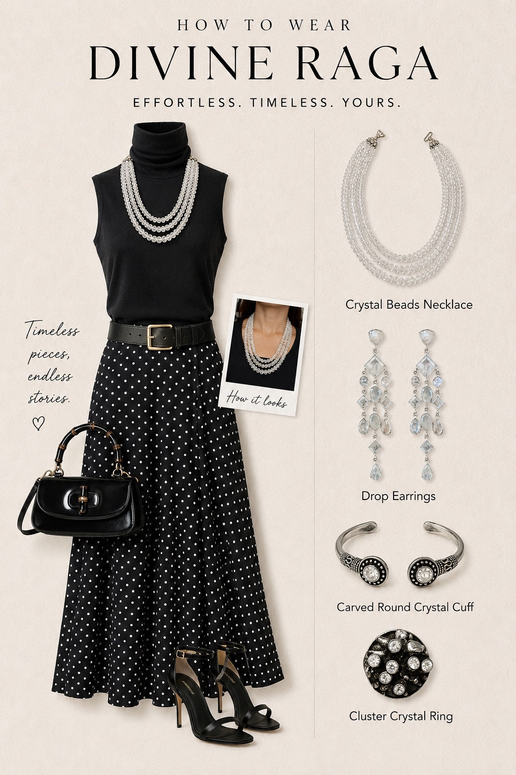 Crystal beads styling