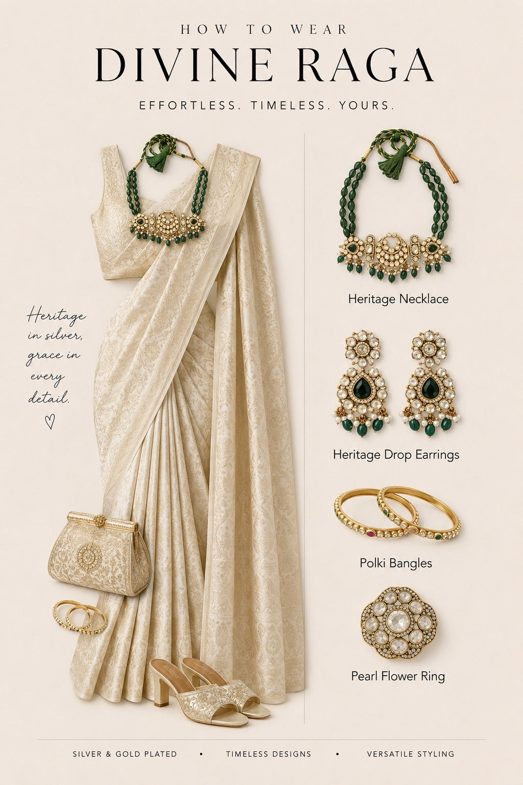 Heritage saree styling