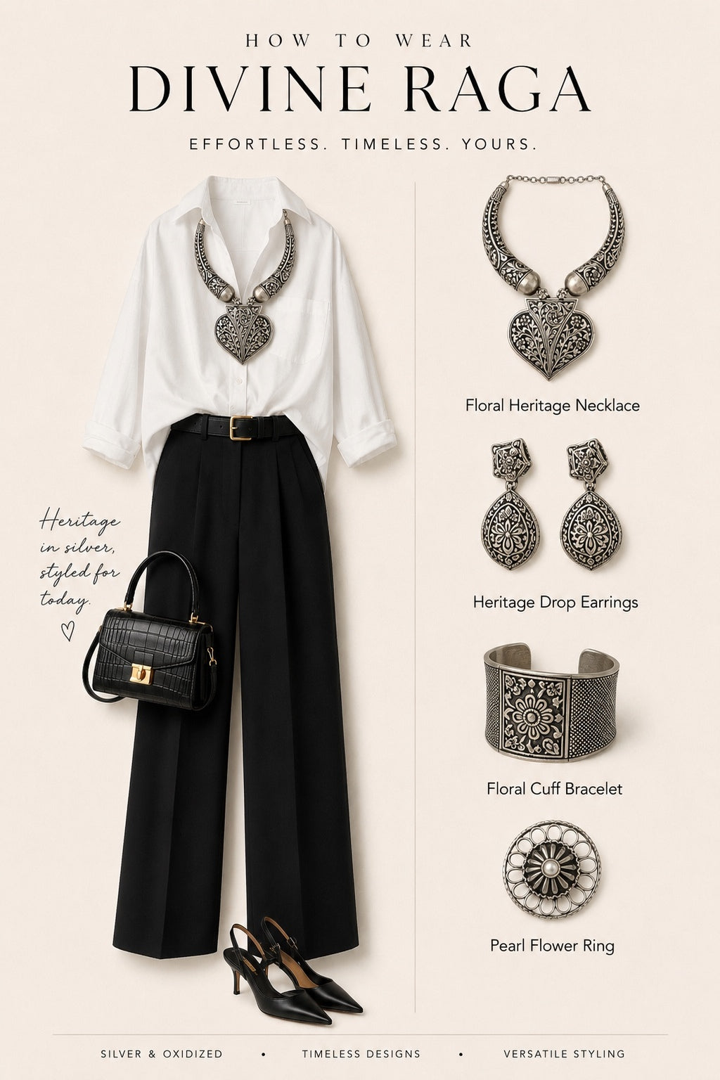 Heritage in silver styled for today