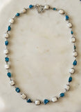 Stonned Apatite Pearl Necklace