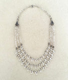 Stonned Crystal Multi Strand Necklace
