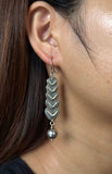 Tribal Leafy Long Earrings