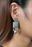 Tribal Spiral Drop Earrings