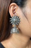Tribal Floral Round Big Jhumkie