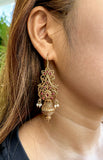 Opulent Gold Rasa Temple Dome Earrings