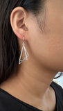 Silver MultiTriangular Earrings