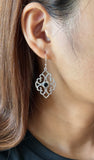 Black Onyx Carved Earring