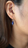 Stoned Lapiz Rhombus Earrings