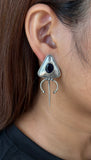 Stoned Lapiz Ethnic Earrings