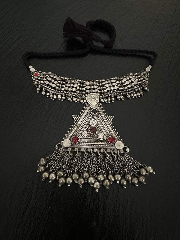 Tribal Antique Chokar Ghungroo Necklace