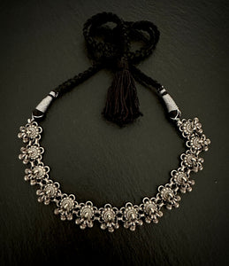 Tribal Flower With Ghungroo Choker