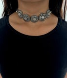 Tribal Circular Carved Choker