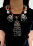 Multicolor Sheesha Long Neckpiece