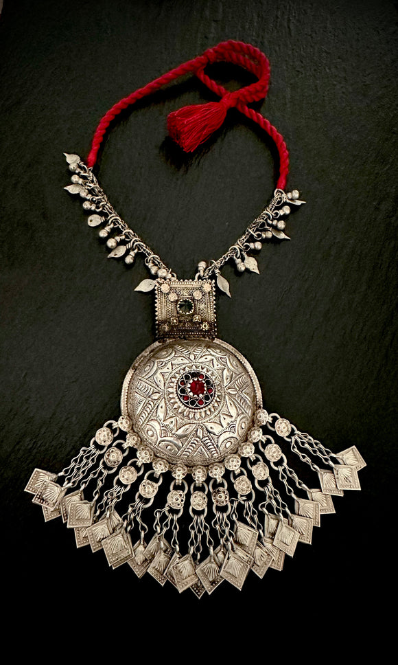 Tribal Antique Ghungroo Dome Necklace