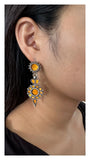 Sheesha Earring Mustard Flower