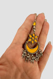 Sheesha Earring Mustard Floral Chandbali