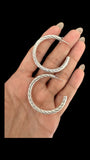 Silver Rope Design Small Loops